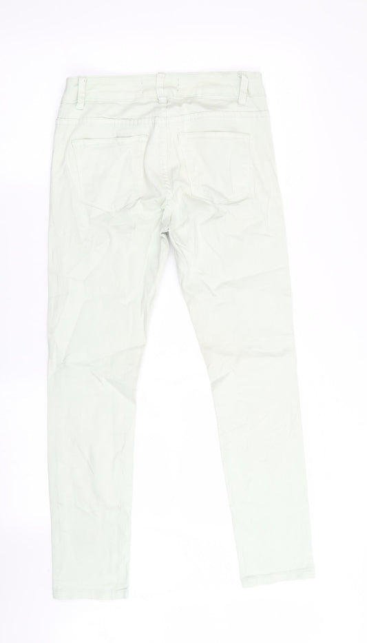 Madonna Denim Womens Green Straight Jeans Size XS L26 in