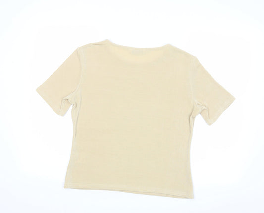 Berkertex Womens Beige Basic Blouse Size 14