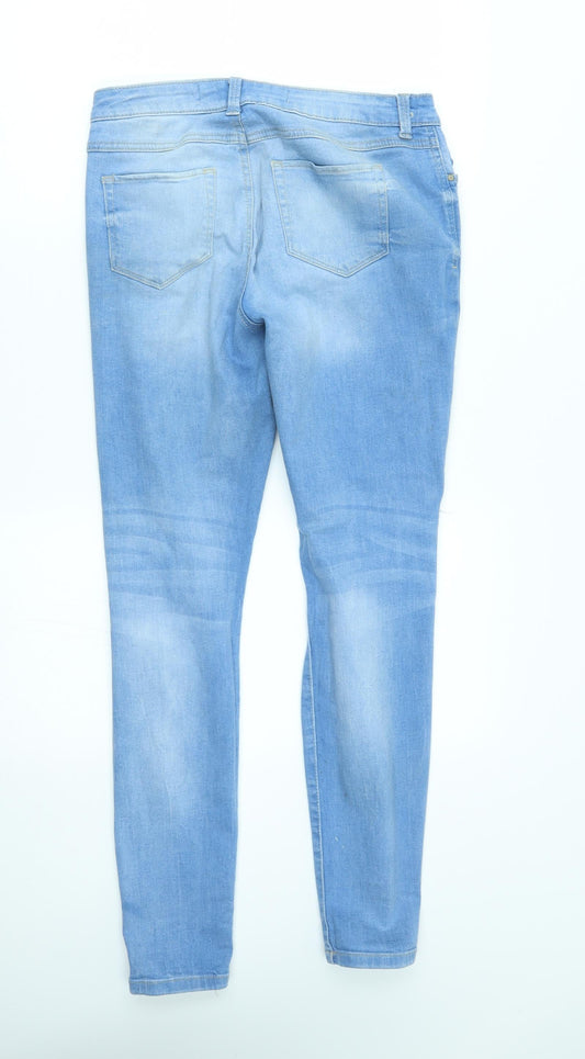 denim co Womens Blue Straight Jeans Size 10 L29 in