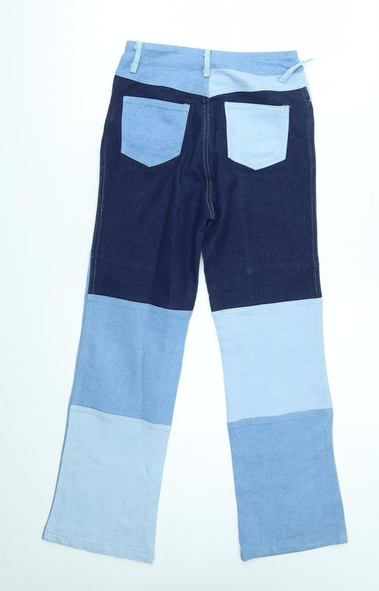 SheIn Womens Blue Straight Jeans Size XS L27 in - belt loop broken