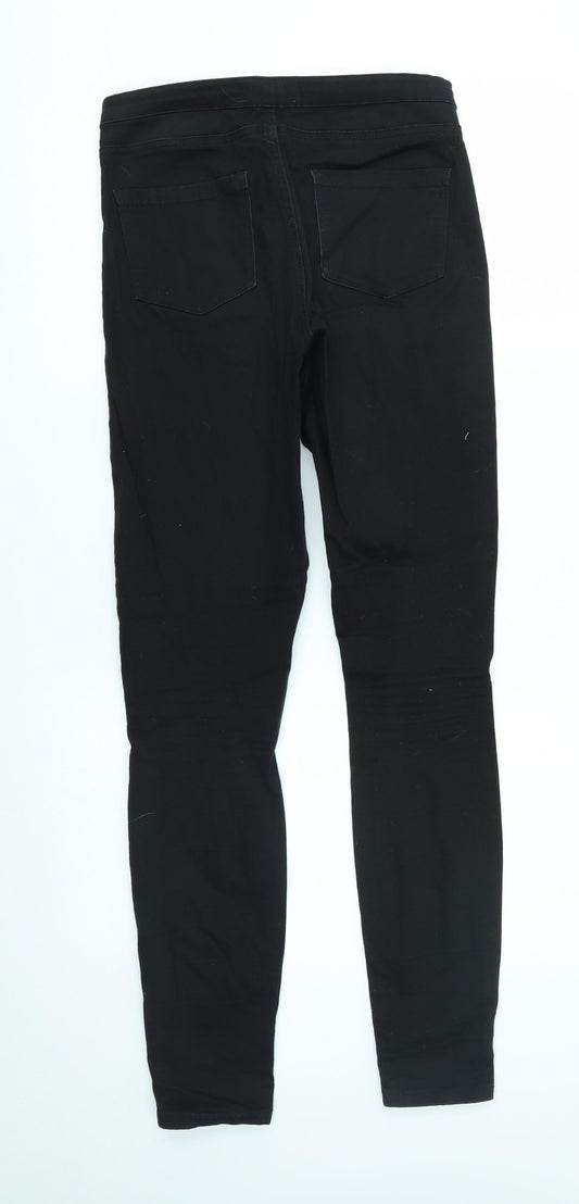 denim co Womens Black Skinny Jeans Size 8 L30 in