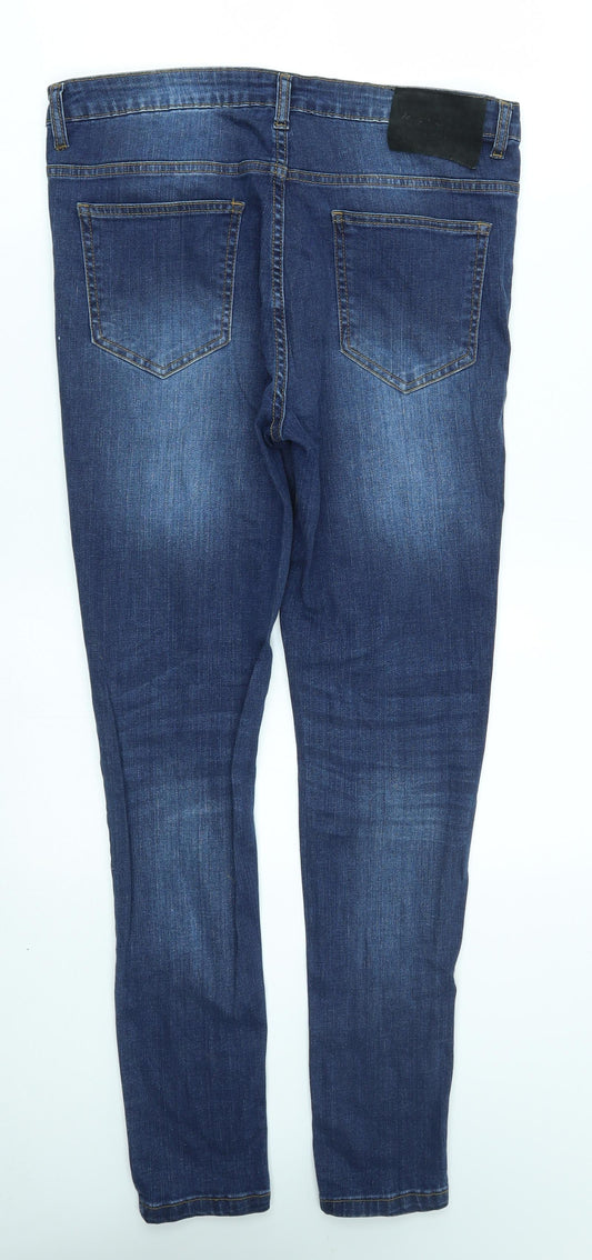 B Couture Womens Blue Skinny Jeans Size 32 in L28 in