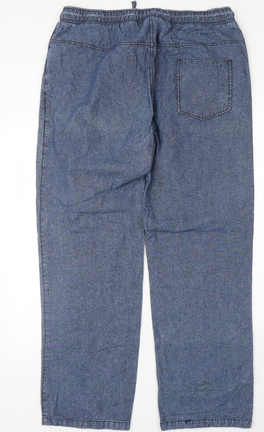 Preworn Womens Blue Straight Jeans Size M L30 in