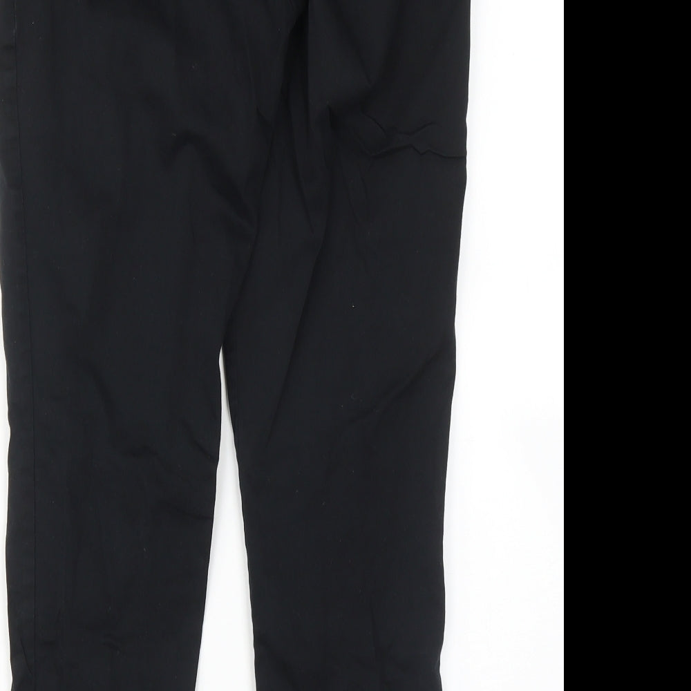 FOREVER 21 Womens Black Cropped Trousers Size S L26 in