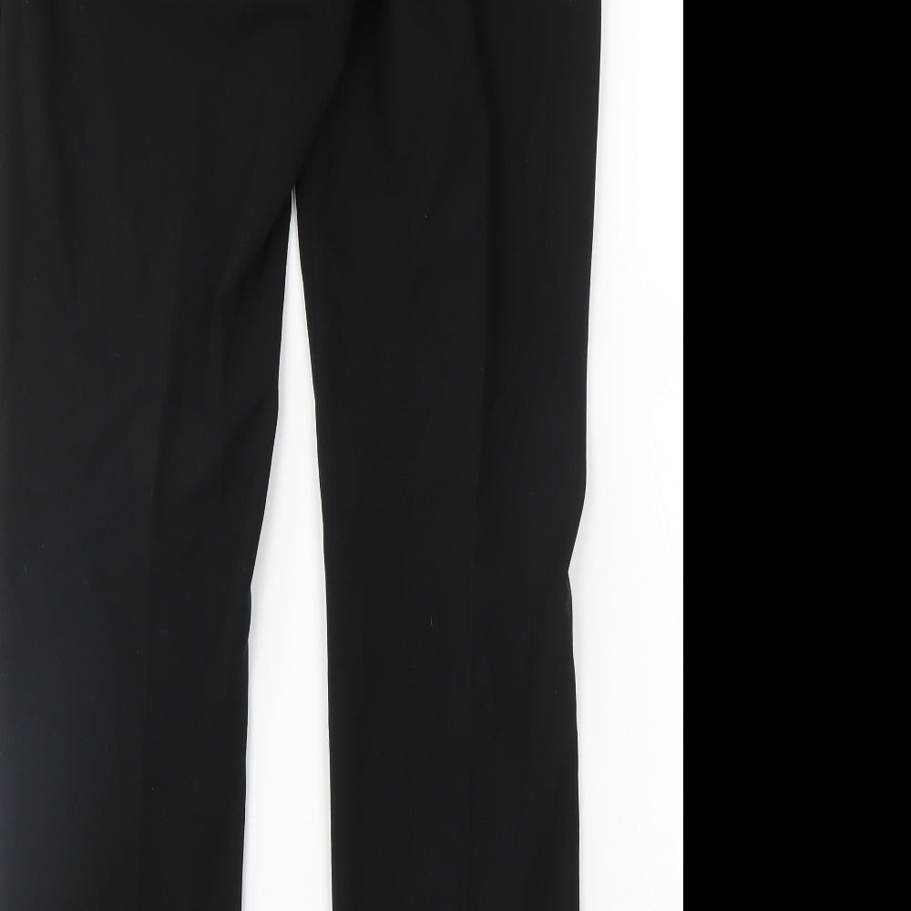 M&S Womens Black Trousers Size 10 L30 in