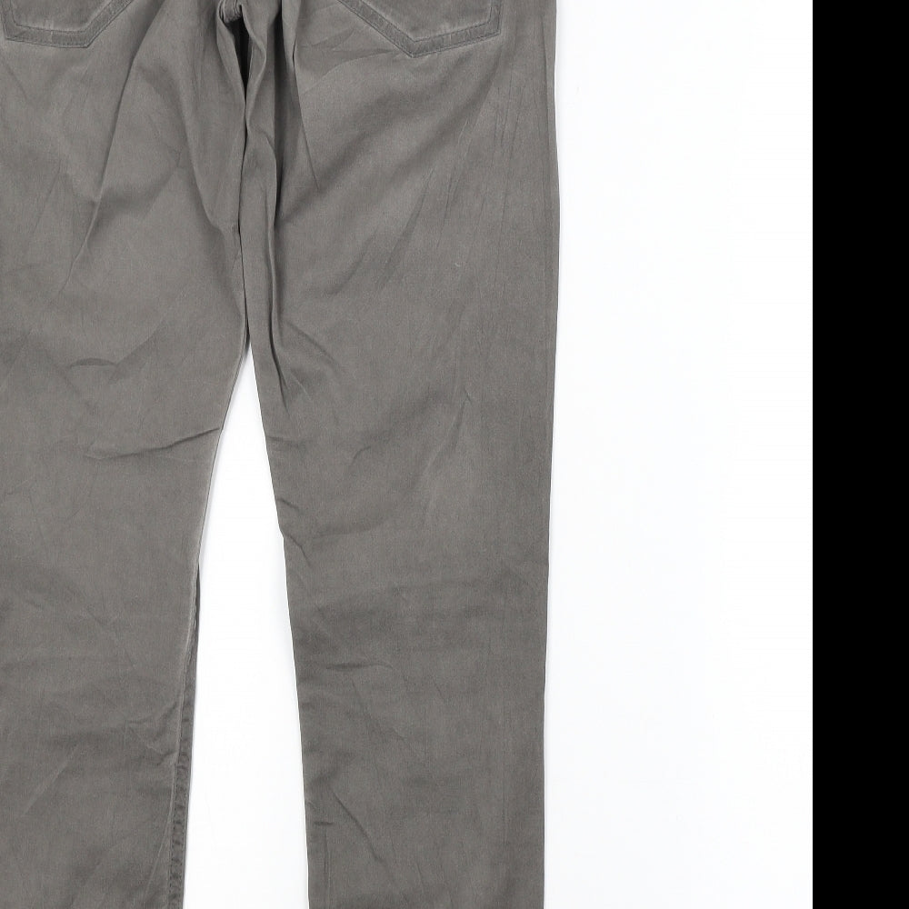 Preworn Womens Grey Straight Jeans Size 6 L29 in