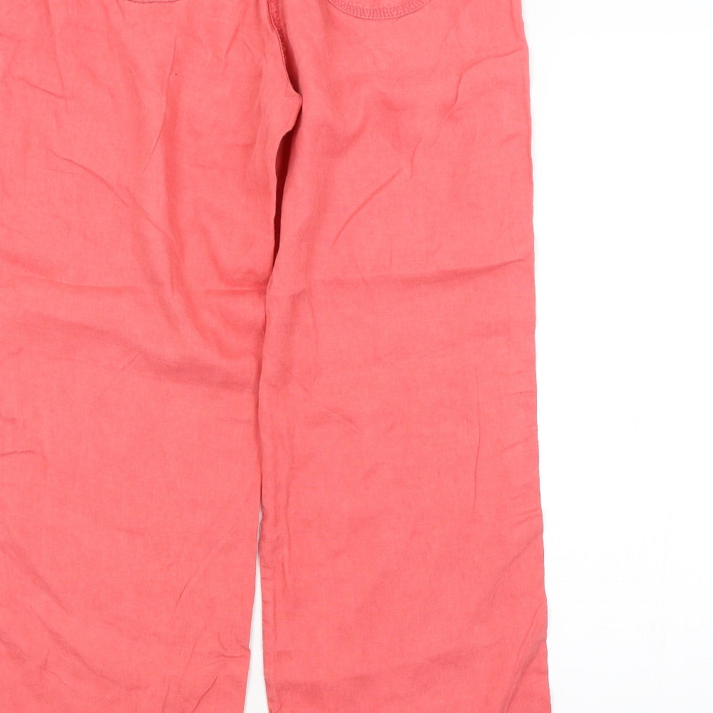 M&S Womens Red Trousers L28 in