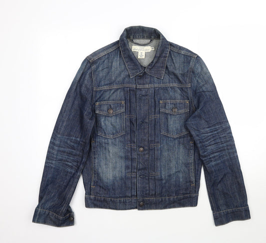 H&M Womens Blue Denim Jacket Size S