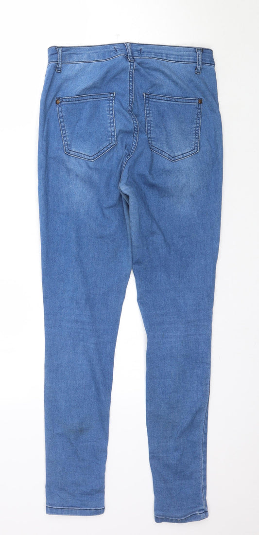 Select Womens Blue Denim Skinny Jeans Size 12 L30 in