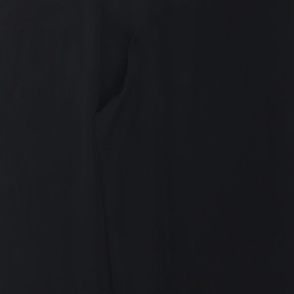 Uomo Womens Black Trousers Size L L32 in