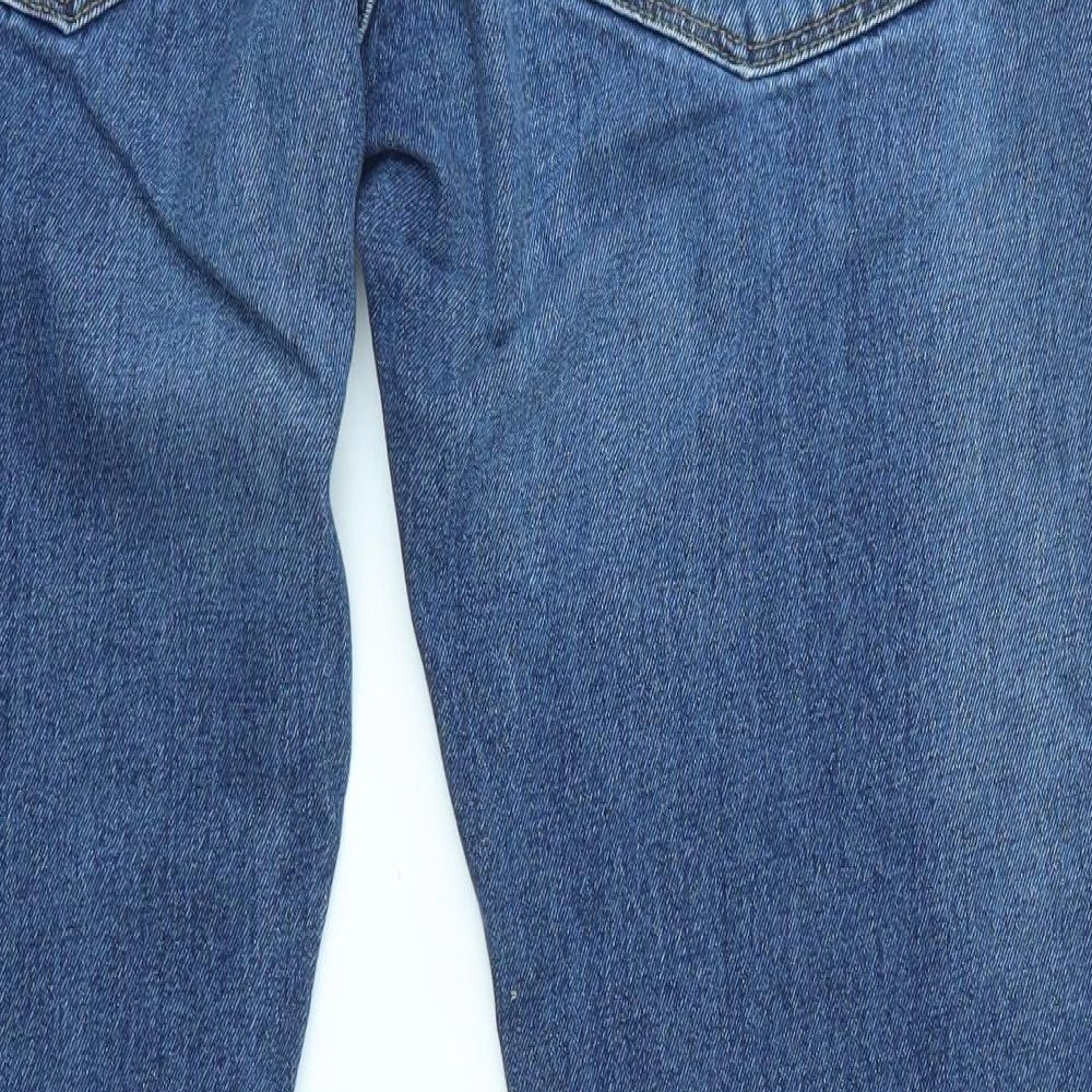 ACW85 Womens Blue Denim Straight Jeans Size 36 L29 in