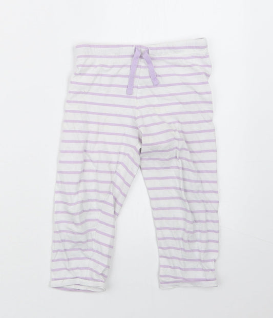 Marks and Spencer Girls Purple Geometric Capri Pyjama Set Size 2-3 Years - Peppa Pig
