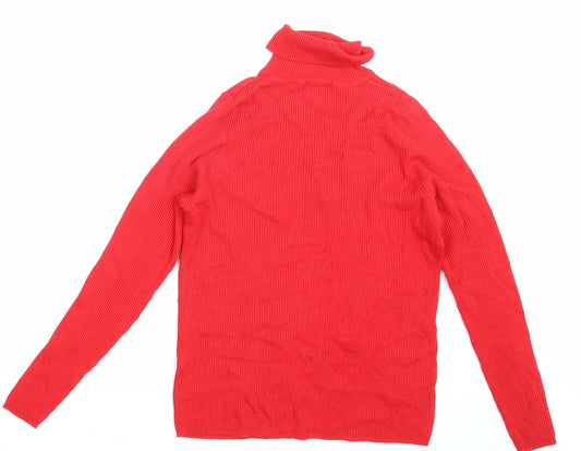 M&S Womens Red Pullover Sweatshirt Size 16