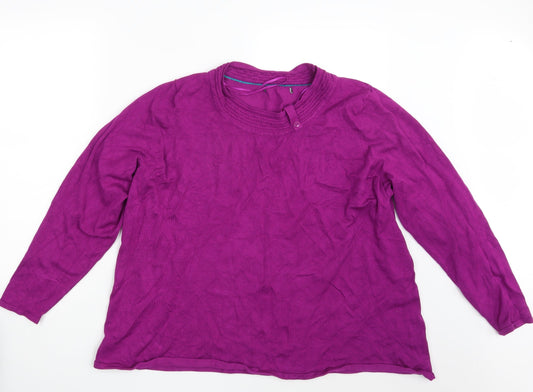 Preworn Womens Purple Pullover Sweatshirt Size XL