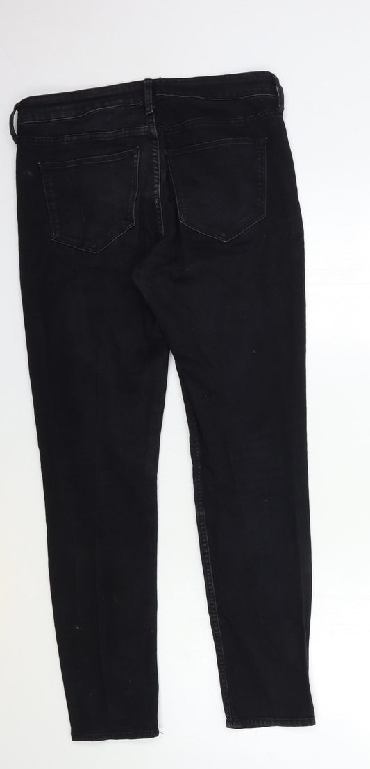 H&M Womens Black Denim Skinny Jeans Size 29 in L28 in
