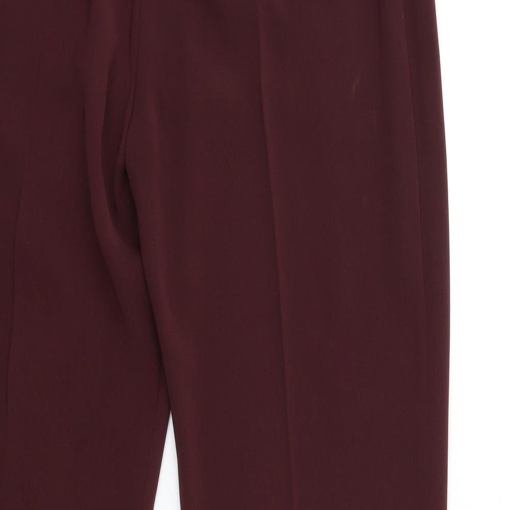 Gharani Strok Womens Red Trousers Size 14 L28 in