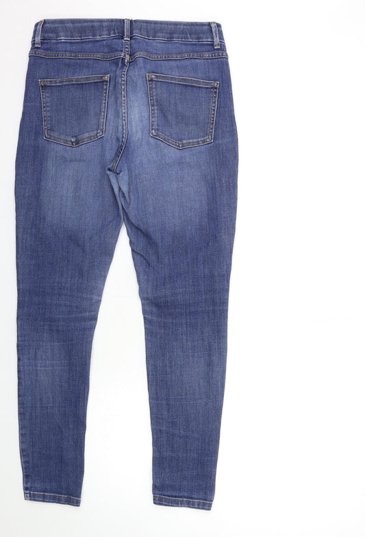 Preworn Womens Blue Denim Skinny Jeans Size 30 in L28 in