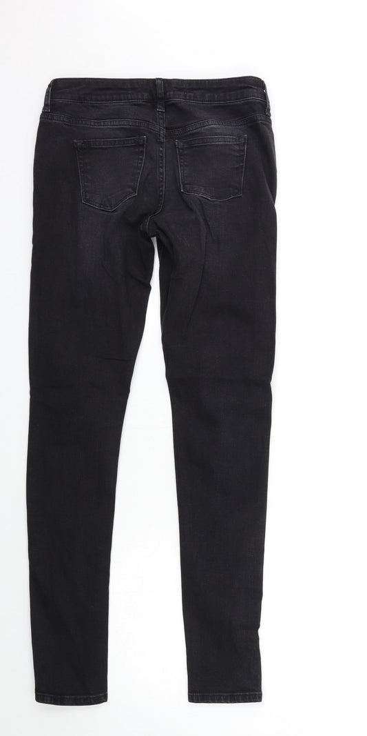 Denim & Co. Womens Black Denim Skinny Jeans Size 6 L29 in
