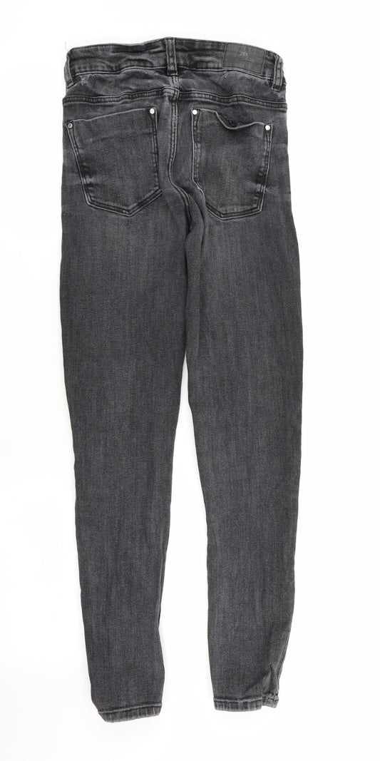 Zara Womens Grey Skinny Jeans Size 6 L28 in
