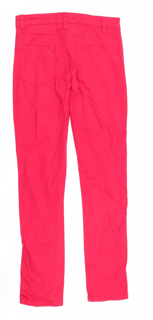 Janina Womens Red Skinny Jeans Size 6 L31 in