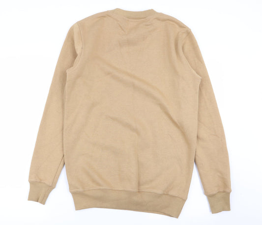 elite Mens Beige Pullover Jumper Size M
