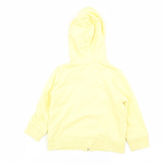 Gap Girls Yellow Full Zip Jumper Size 2 Years