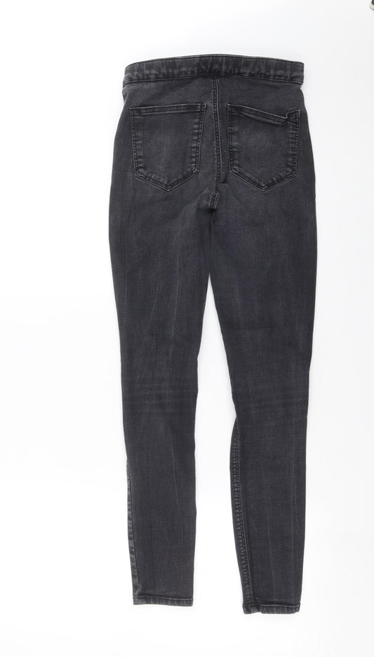 Topshop Womens Grey Denim Skinny Jeans Size 25 in L27 in