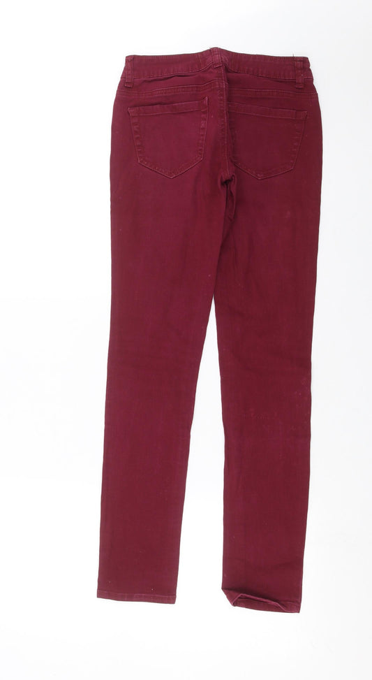 AKA Womens Purple Denim Skinny Jeans Size 26 in L29 in