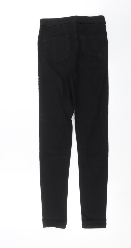 Dorothy Perkins Womens Black Denim Skinny Jeans Size 10 L30 in