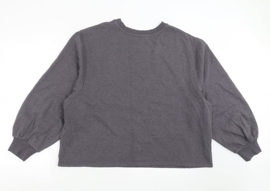 George Womens Grey Pullover Sweatshirt Size L