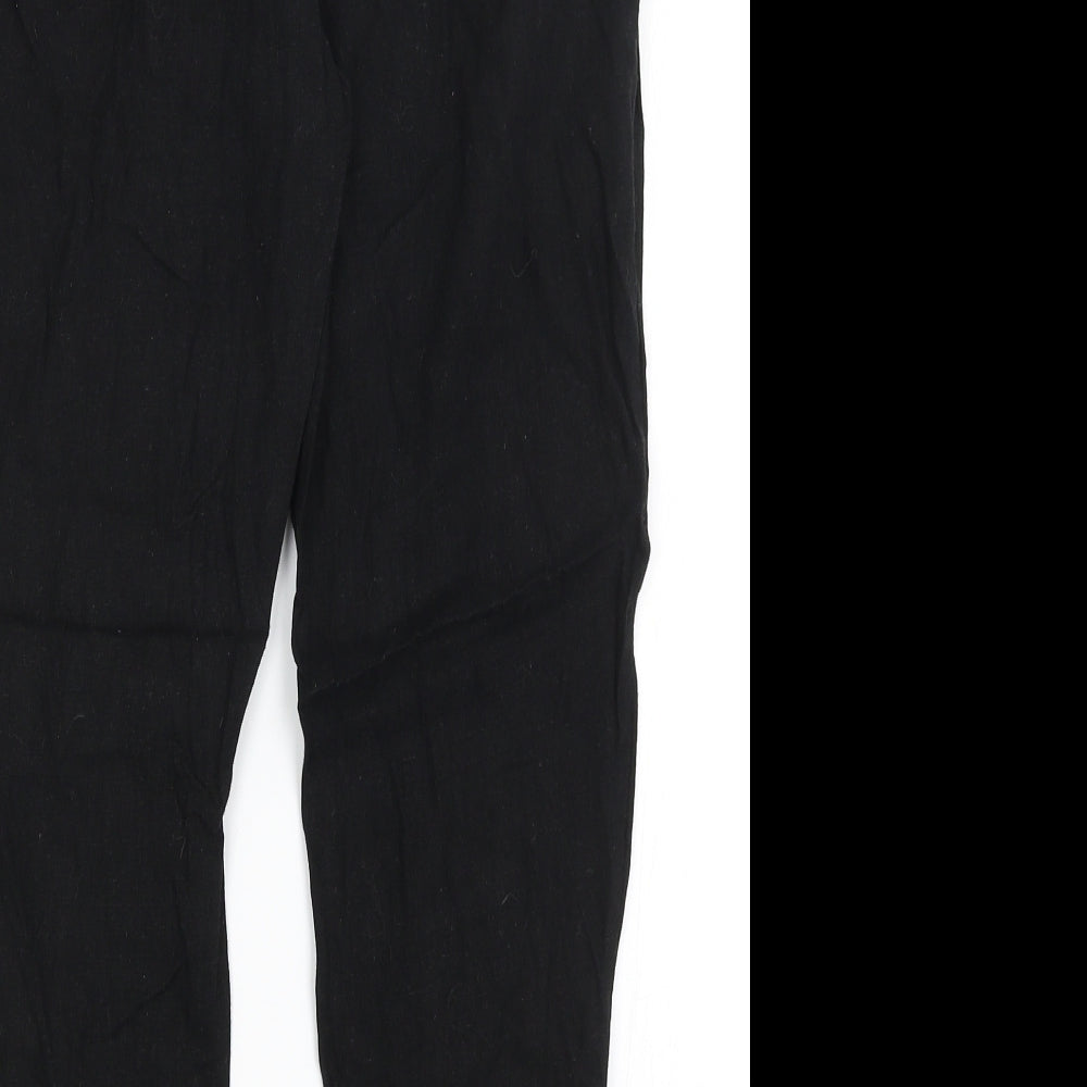 ASOS Womens Black Capri Trousers Size 6 L24 in