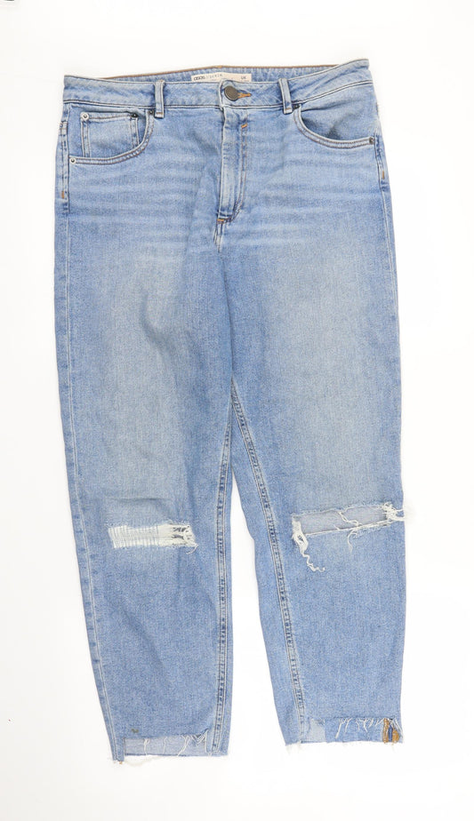 ASOS Mens Blue Denim Cropped Jeans Size 32 in L28 in
