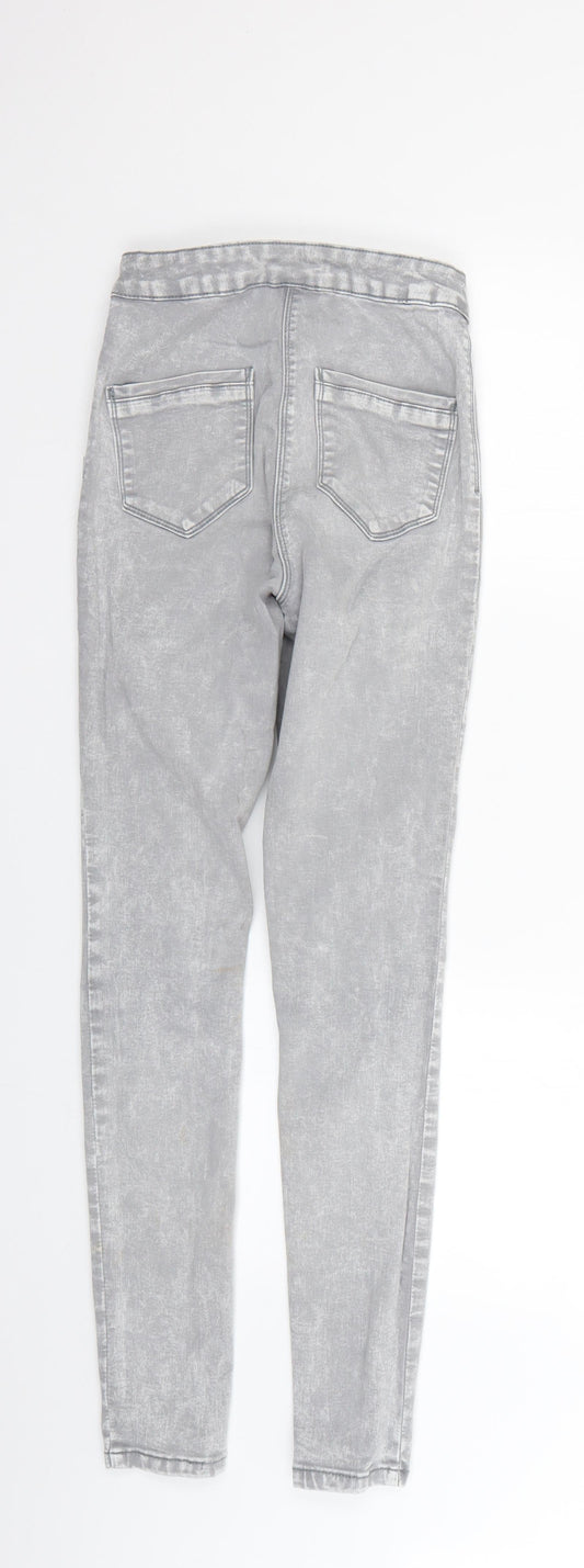Preworn Womens Grey Jegging Jeans Size 8 L27 in
