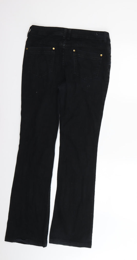 yes yes Womens Black Skinny Jeans Size 14 L30 in