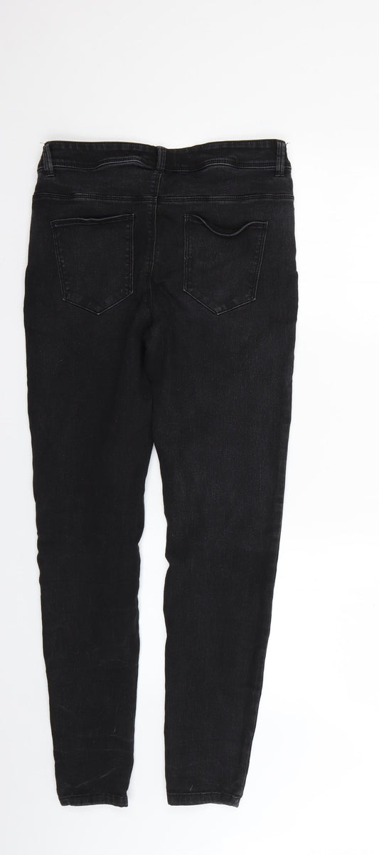 Denim & Co. Womens Black Skinny Jeans Size 14 L27 in