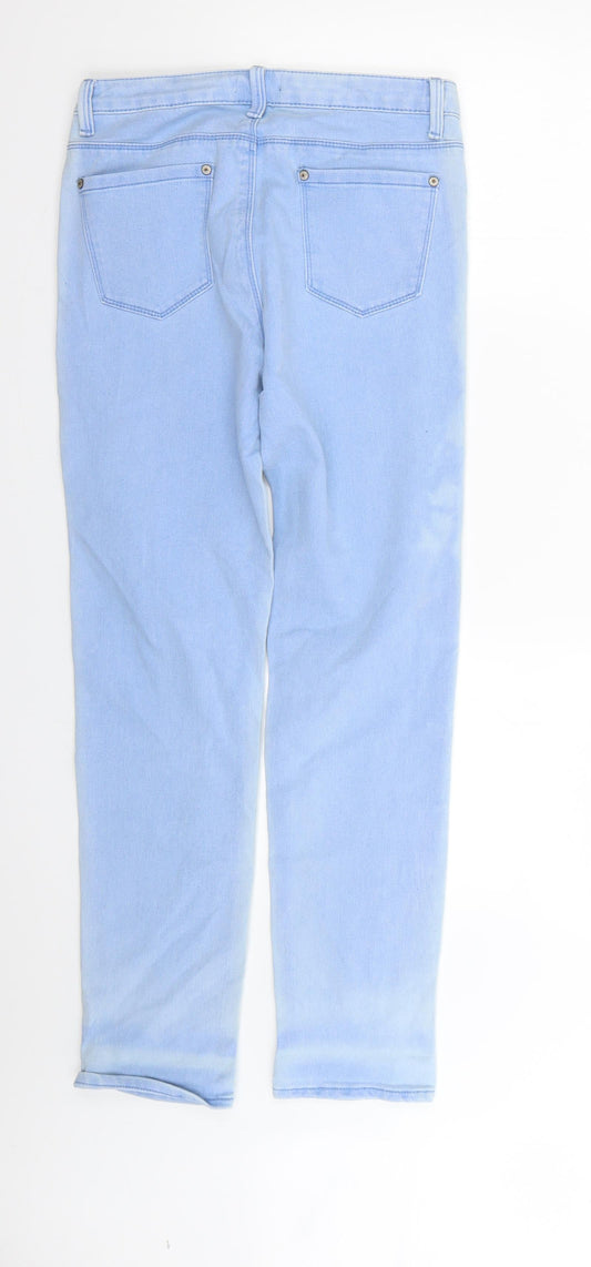 intuition Womens Blue Skinny Jeans Size 10 L24 in