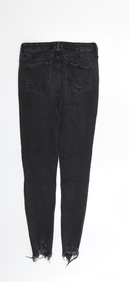 Denim & Co. Womens Grey Skinny Jeans Size 12 L26 in