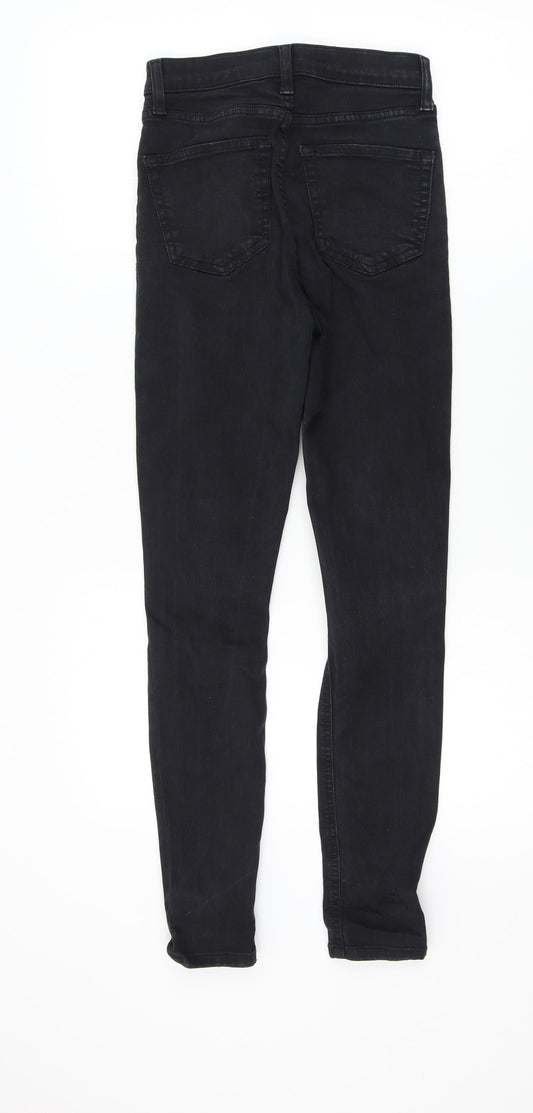 Topshop Womens Black Skinny Jeans Size 26 L32 in
