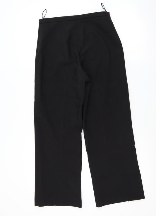 as Womens Black Trousers Size 36 L25 in
