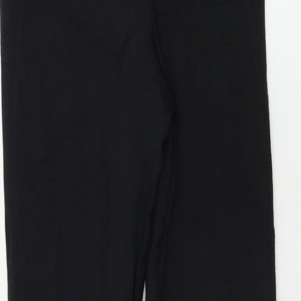 Marks and Spencer Womens Black Ikat Cropped Leggings Size S