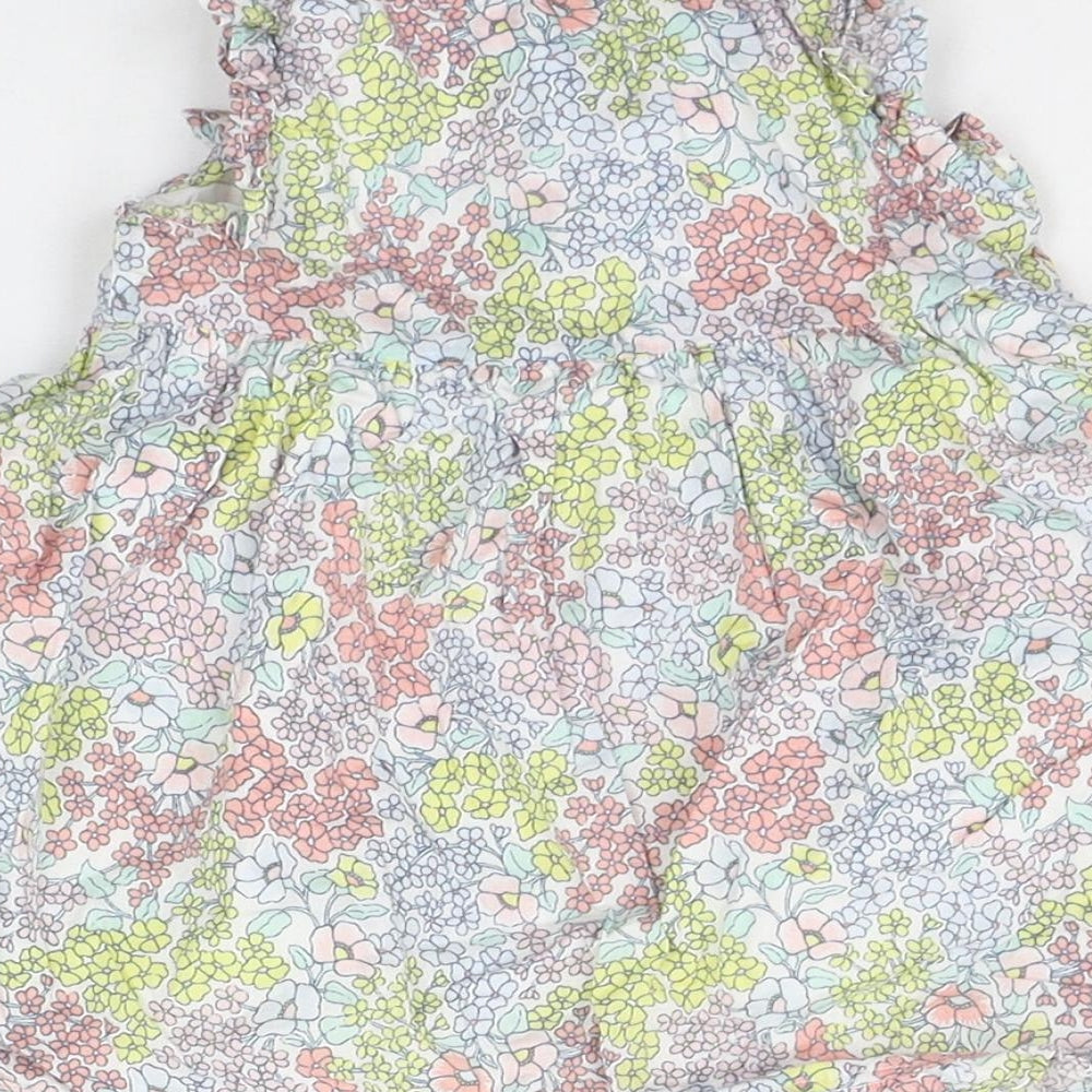 Brand and care label for Gap Baby Multicoloured Floral A-Line, size 6-9, Months