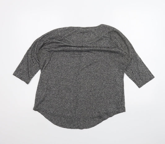 Select Womens Grey Basic T-Shirt Size 8