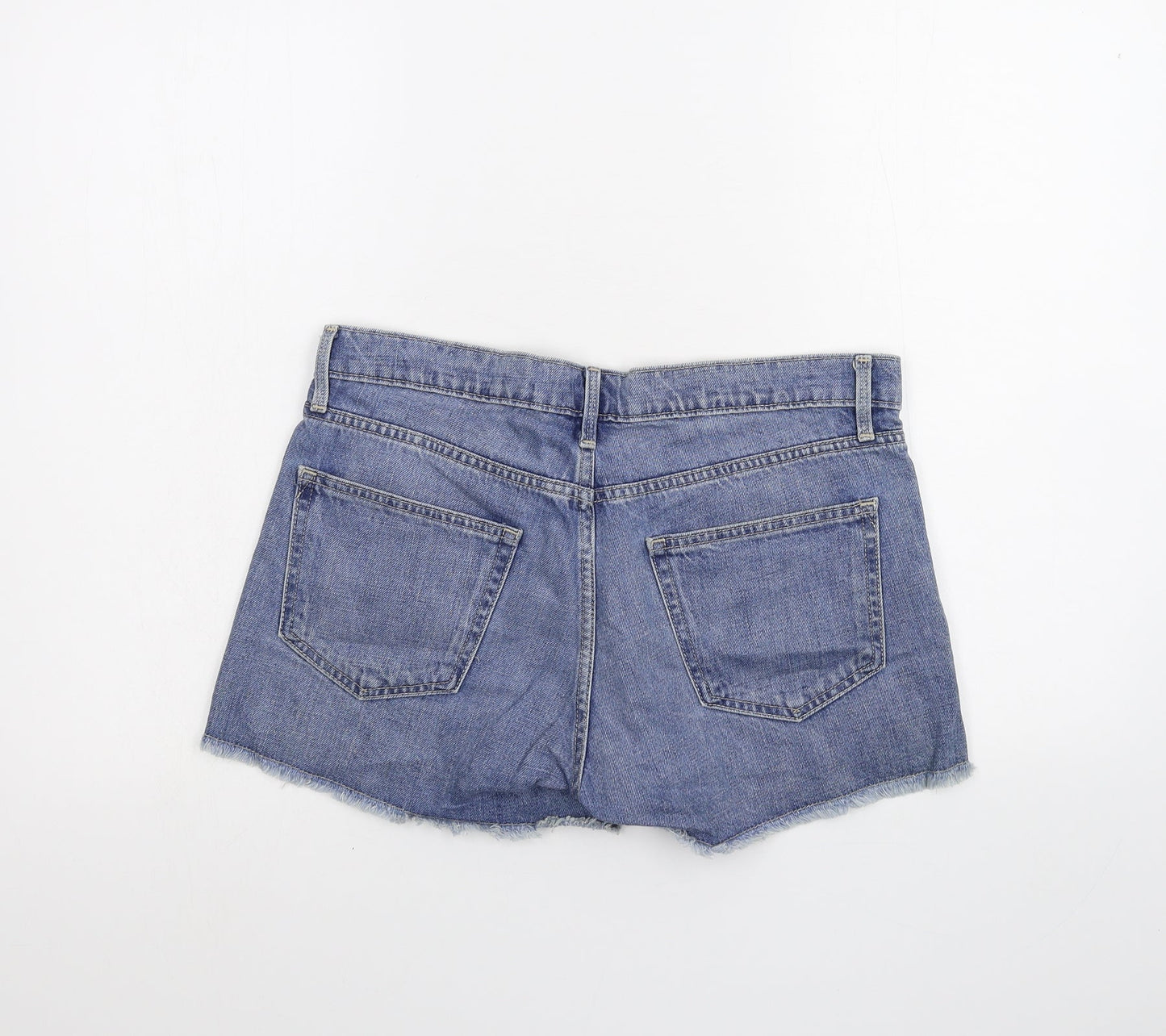 Gap Mens Blue  Denim Cargo Shorts Size 28 in