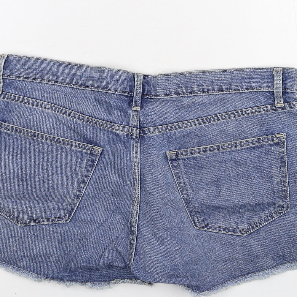 Gap Mens Blue  Denim Cargo Shorts Size 28 in