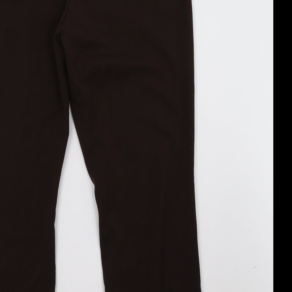 Preworn Womens Brown Trousers Size 14 L28 in