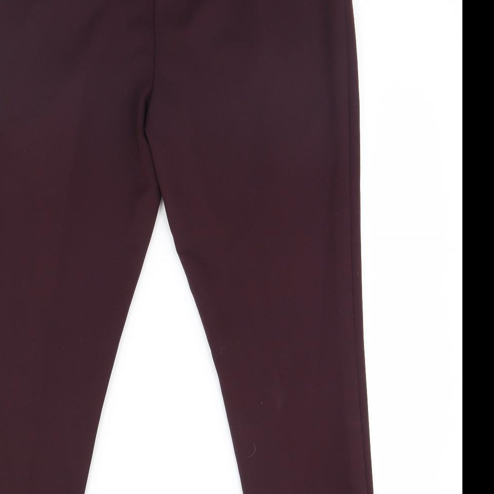NEXT Womens Purple Trousers Size 12 L31 in