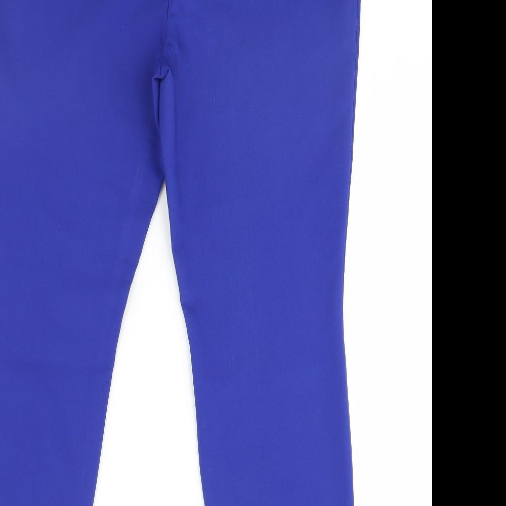 Papaya Womens Blue Trousers Size 12 L26 in