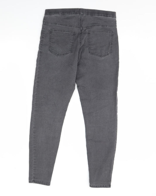 m&s Womens Grey Denim Jegging Jeans Size 10 L28 in