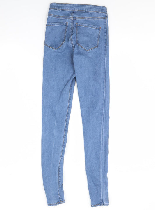 DENIM CO Womens Blue Denim Skinny Jeans Size 8 L28 in