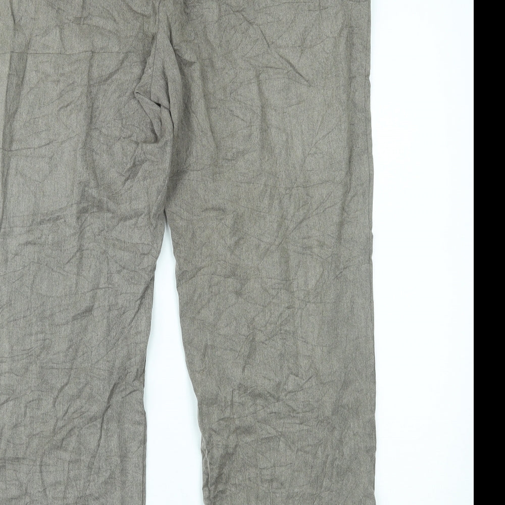 Marks and Spencer Womens Brown Trousers Size 16 L27 in